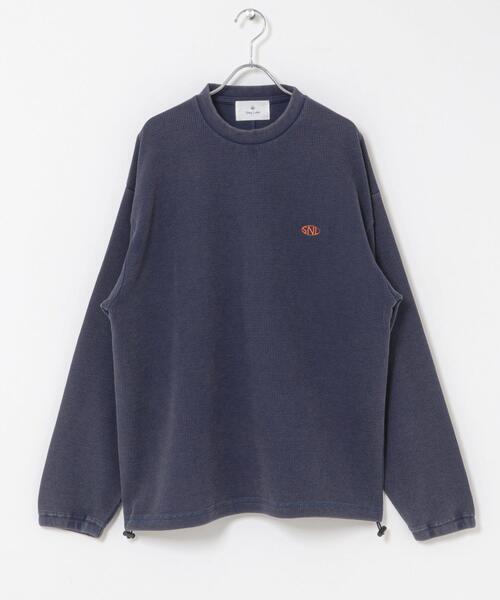 URBAN RESEARCH Sonny Label（アーバンリサーチサニーレーベル）の「ヴィンテージライクワッフルロングTシャツ（Tシャツ/カットソー・メンズ・ブラック/ネイビー・MEDIUM/LARGE）」の20枚目の写真