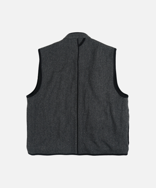 FRIZMWORKS(フリズムワークス)の「ヘリンボーンウールハンティングベスト_グレーブラック(ベスト・メンズ・その他・SMALL/MEDIUM/LARGE/X-LARGE)」の3枚目の写真