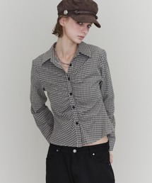 Gathered Check Shirt / ギャザーチェックシャツ