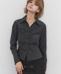 Gathered Check Shirt / ギャザーチェックシャツ