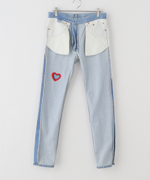 EDIT. FOR LULU(エディットフォールル)の「【Kiwanda Kiwanda/ キワンダキワンダ】 LoveEmbroideryDenim Red(デニムパンツ・レディース・ブルー系その他・30cm)」の10枚目の写真