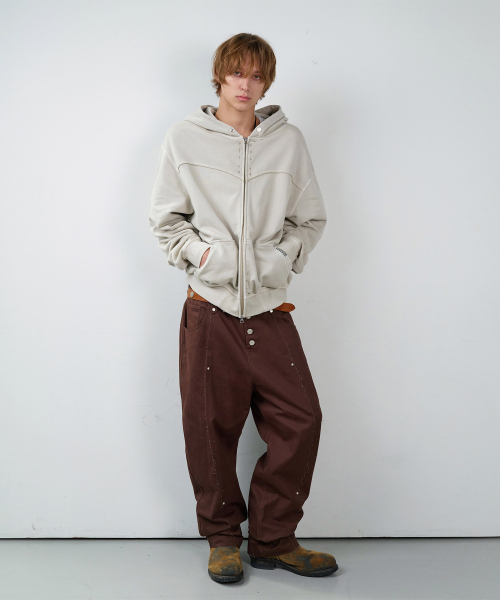 THEVINYLHOUSE(ザバイニルハウス)の「CURVED STUD PANTS BROWN(その他パンツ・レディース・その他・SMALL/MEDIUM/LARGE)」の8枚目の写真