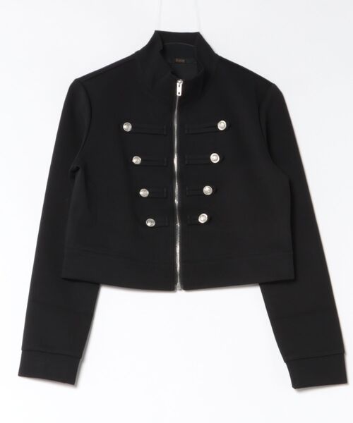 Ritzy(リッツィー)の「ナポレオンデザイン ショート丈 ジップアップトップス(その他トップス・レディース・グレー/ブラック・FREE)」の10枚目の写真