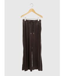 Lace line velour pants