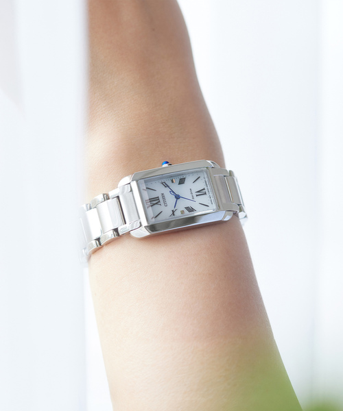 CITIZEN(シチズン)の「CITIZEN L SQUARE Collection EW5620-55A Silver(アナログ腕時計・レディース・シルバー・FREE)」の6枚目の写真