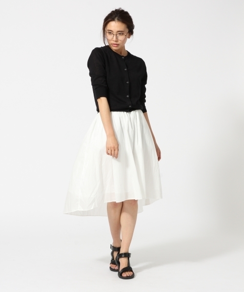 GLOBAL WORK（グローバルワーク）の「【UV加工】12ゲージコットンリネンクルーカーディガン7分袖/709464（カーディガン/ボレロ・レディース・グレー/ブルー/イエロー/ネイビー/オレンジ/カーキ/ブラック/ブラウン/ブルー系その他/ワインレッド・LARGE/SMALL/MEDIUM）」の14枚目の写真