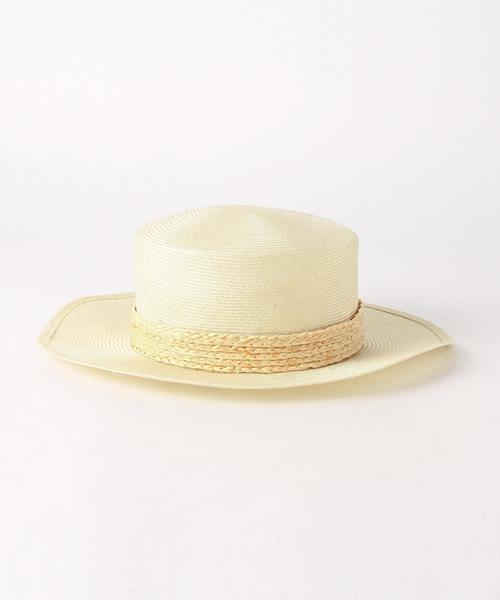 KIJIMA TAKAYUKI（キジマ　タカユキ）の「KIJIMA TAKAYUKI（キジマタカユキ） square HAT◆（ハット・レディース・ベージュ・1）」の2枚目の写真