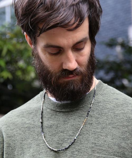 BEAUTY&YOUTH UNITED ARROWS(ビューティーアンドユースユナイテッドアローズ)の「BY ∴ ブラック メタル ビーズ ネックレス◆(ネックレス・メンズ・その他1/その他2・フリー)」の2枚目の写真