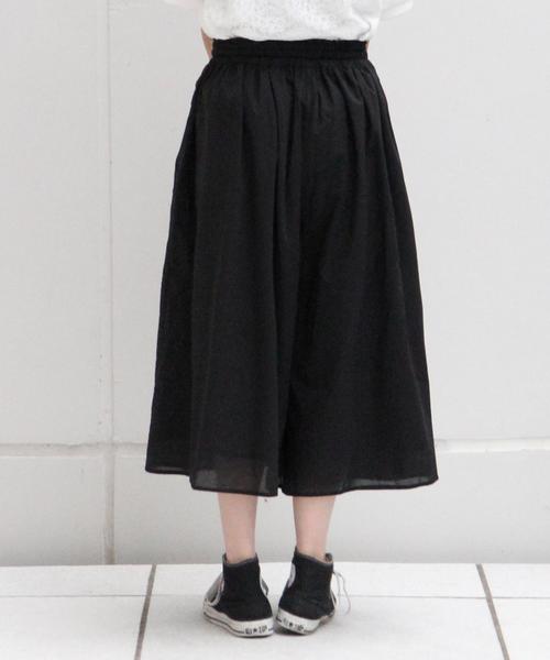 coen（コーエン）の「コットンローンソリッドスカ―チョ（その他パンツ・レディース・ブラック/オリーブ・MEDIUM/LARGE）」の5枚目の写真