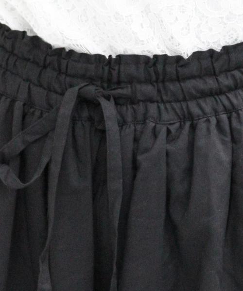 coen（コーエン）の「コットンローンソリッドスカ―チョ（その他パンツ・レディース・ブラック/オリーブ・MEDIUM/LARGE）」の6枚目の写真