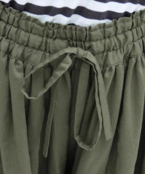 coen（コーエン）の「コットンローンソリッドスカ―チョ（その他パンツ・レディース・ブラック/オリーブ・MEDIUM/LARGE）」の10枚目の写真