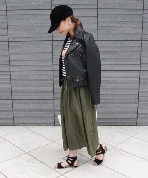 coen（コーエン）の「コットンローンソリッドスカ―チョ（その他パンツ・レディース・ブラック/オリーブ・MEDIUM/LARGE）」の15枚目の写真