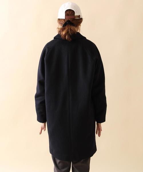 coen（コーエン）の「コクーンチェスターコート（チェスターコート・レディース・ベージュ/ネイビー・LARGE/MEDIUM）」の6枚目の写真