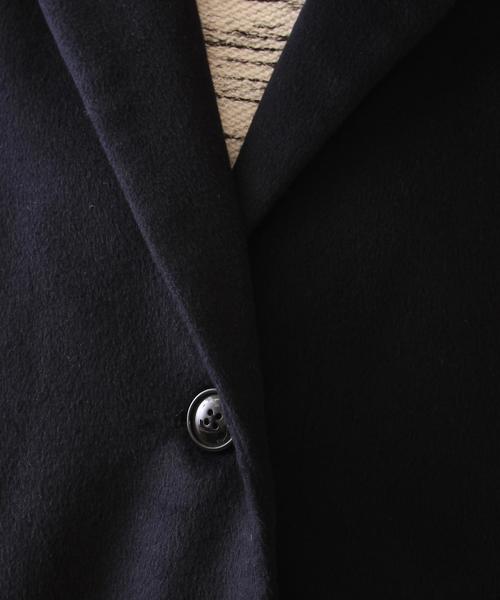 coen（コーエン）の「コクーンチェスターコート（チェスターコート・レディース・ベージュ/ネイビー・LARGE/MEDIUM）」の9枚目の写真