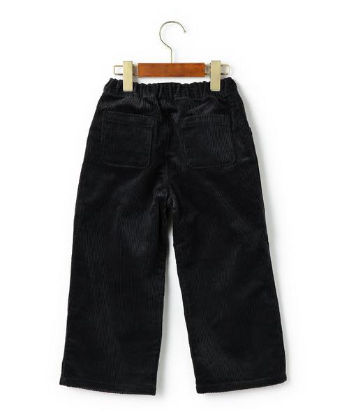 green label relaxing（グリーンレーベルリラクシング）の「■■■フトコール タックワイド パンツ フルレングス◆（その他パンツ・キッズ・ナチュラル/ネイビー・115/125/105）」の3枚目の写真