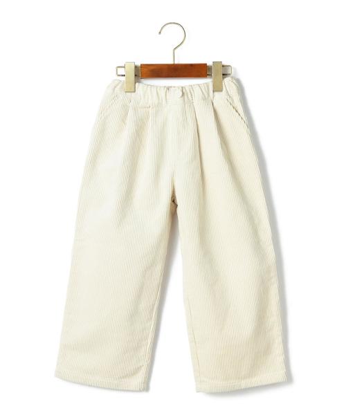 green label relaxing（グリーンレーベルリラクシング）の「■■■フトコール タックワイド パンツ フルレングス◆（その他パンツ・キッズ・ナチュラル/ネイビー・115/125/105）」の12枚目の写真