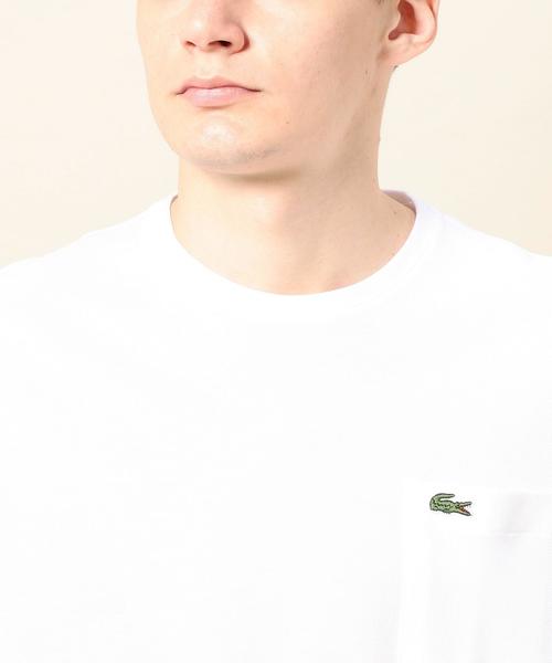 LACOSTE（ラコステ）の「＜LACOSTE（ラコステ）＞ PIQUE 1POC C/N/Tシャツ ◆（Tシャツ/カットソー・メンズ・ホワイト/ブラック/ネイビー・5/4/3）」の13枚目の写真