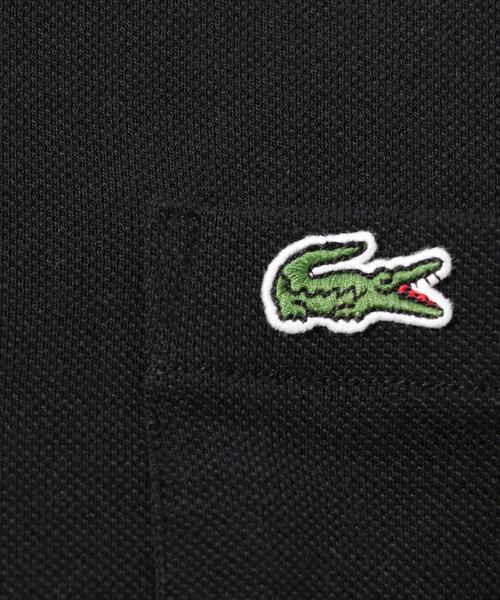 LACOSTE（ラコステ）の「＜LACOSTE（ラコステ）＞ PIQUE 1POC C/N/Tシャツ ◆（Tシャツ/カットソー・メンズ・ホワイト/ブラック/ネイビー・5/4/3）」の9枚目の写真