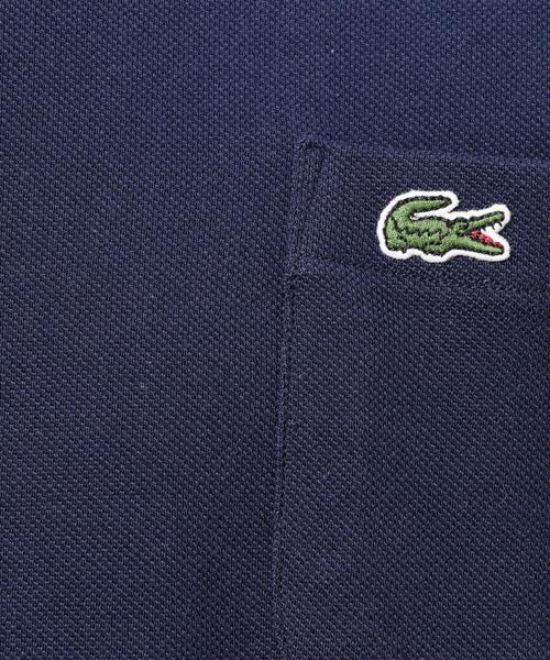 LACOSTE（ラコステ）の「＜LACOSTE（ラコステ）＞ PIQUE 1POC C/N/Tシャツ ◆（Tシャツ/カットソー・メンズ・ホワイト/ブラック/ネイビー・5/4/3）」の11枚目の写真