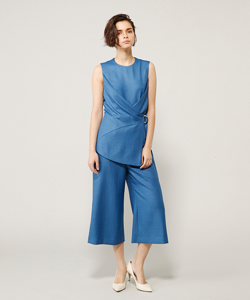 PEGGY LANA(ペギーラナ)の「Light Choice Up Belt Rompers(ワンピース・レディース・ブルー/ライトベージュ/ベージュ・1/2)」の3枚目の写真