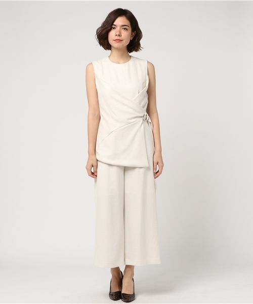 PEGGY LANA(ペギーラナ)の「Light Choice Up Belt Rompers(ワンピース・レディース・ブルー/ライトベージュ/ベージュ・1/2)」の4枚目の写真