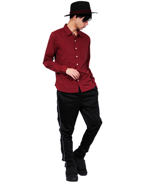 8(eight)(エイト)の「ジャージ スキニーパンツ ブラック スリムパンツ トラックパンツ(チノパンツ・メンズ・C/A/B・MEDIUM/LARGE)」の20枚目の写真