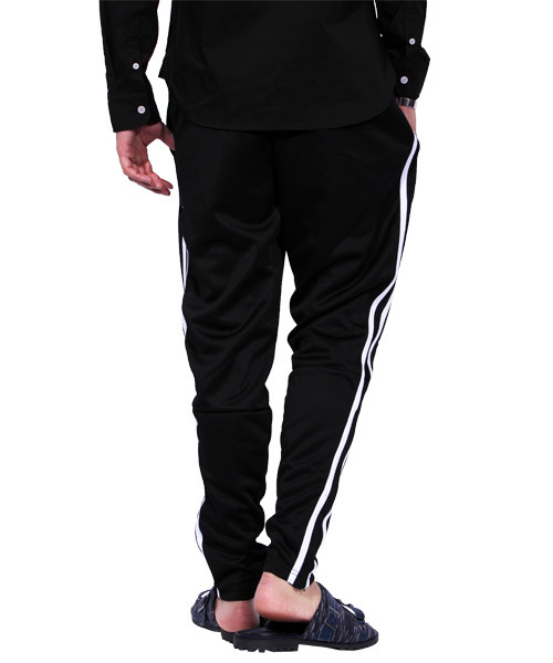 8(eight)(エイト)の「ジャージ スキニーパンツ ブラック スリムパンツ トラックパンツ(チノパンツ・メンズ・C/A/B・MEDIUM/LARGE)」の22枚目の写真