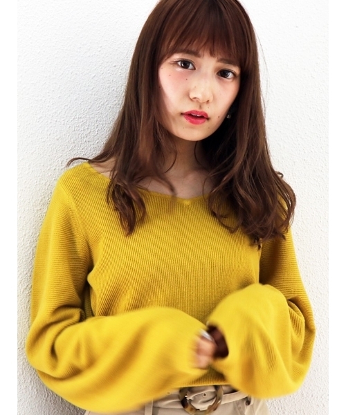 dazzlin（ダズリン）の「ハートシェイプニットトップス（ニット/セーター・レディース・ピンク/ブラウン/オフホワイト/マスタード/パープル/ライトグレー・FREE）」の5枚目の写真