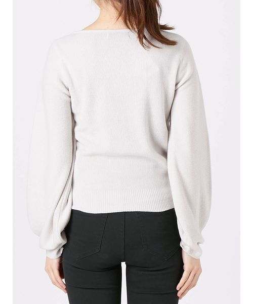 dazzlin（ダズリン）の「ハートシェイプニットトップス（ニット/セーター・レディース・ピンク/ブラウン/オフホワイト/マスタード/パープル/ライトグレー・FREE）」の15枚目の写真