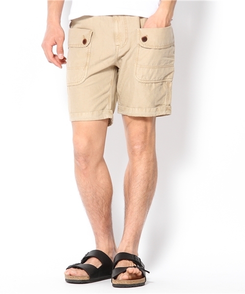 MEN'S BIGI(メンズビギ)の「ガーデナーショーツ(その他パンツ・メンズ・ベージュ/ネイビー/キャメル・SMALL/MEDIUM/LARGE/LL)」の1枚目の写真