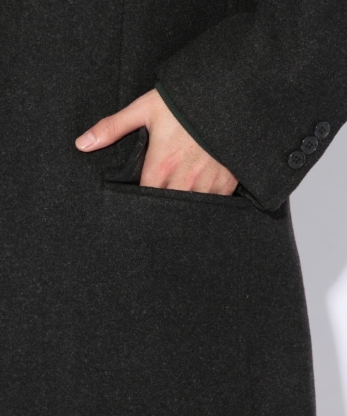 niko and...（ニコアンド）の「Nメルトンチェスターコート【niko and ...】（チェスターコート・メンズ・ブラウン/ブラック/チャコール・LARGE/MEDIUM）」の19枚目の写真