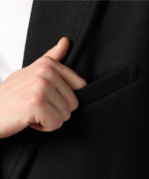 niko and...（ニコアンド）の「Nメルトンチェスターコート【niko and ...】（チェスターコート・メンズ・ブラウン/ブラック/チャコール・LARGE/MEDIUM）」の6枚目の写真