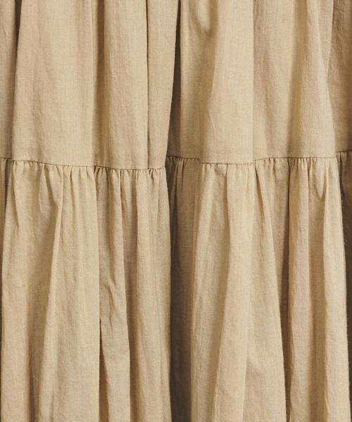 美品★ユナイテッドアローズ★UWSC コットン ティアード マキシスカート UNITED ARROWS（ユナイテッドアローズ）の「□UWSC コットン