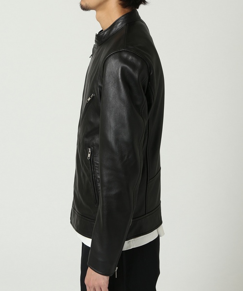 JOURNAL STANDARD（ジャーナルスタンダード）の「ラムレザーダブルライダース　#（ライダースジャケット・メンズ・ブラック・SMALL/MEDIUM/LARGE）」の11枚目の写真