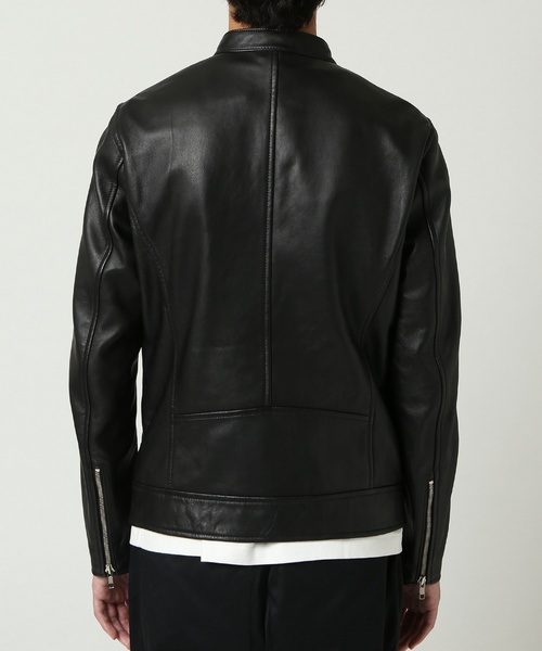 JOURNAL STANDARD（ジャーナルスタンダード）の「ラムレザーダブルライダース　#（ライダースジャケット・メンズ・ブラック・SMALL/MEDIUM/LARGE）」の7枚目の写真