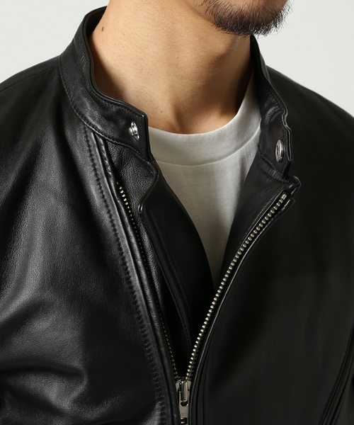 JOURNAL STANDARD（ジャーナルスタンダード）の「ラムレザーダブルライダース　#（ライダースジャケット・メンズ・ブラック・SMALL/MEDIUM/LARGE）」の13枚目の写真