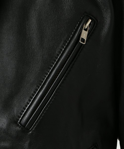JOURNAL STANDARD（ジャーナルスタンダード）の「ラムレザーダブルライダース　#（ライダースジャケット・メンズ・ブラック・SMALL/MEDIUM/LARGE）」の12枚目の写真