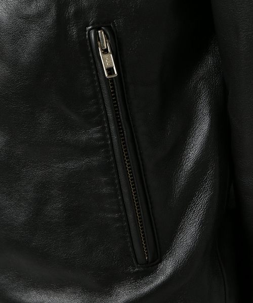 JOURNAL STANDARD（ジャーナルスタンダード）の「ラムレザーダブルライダース　#（ライダースジャケット・メンズ・ブラック・SMALL/MEDIUM/LARGE）」の8枚目の写真