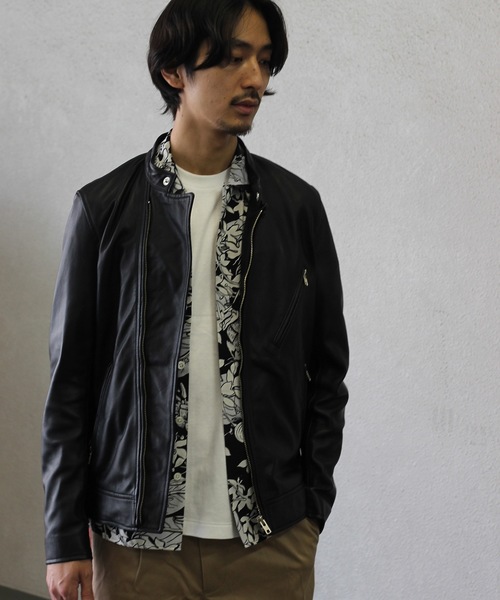 JOURNAL STANDARD（ジャーナルスタンダード）の「ラムレザーダブルライダース　#（ライダースジャケット・メンズ・ブラック・SMALL/MEDIUM/LARGE）」の16枚目の写真