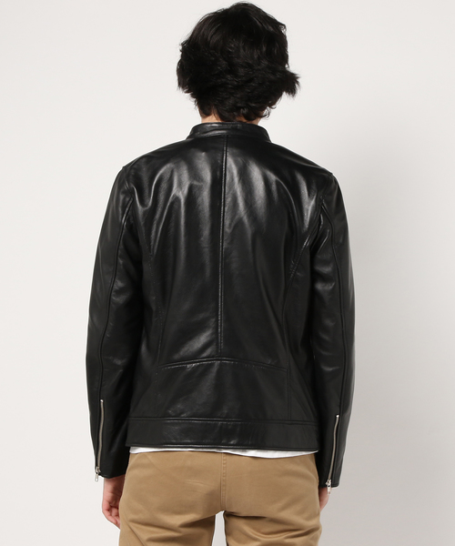 JOURNAL STANDARD（ジャーナルスタンダード）の「ラムレザーダブルライダース　#（ライダースジャケット・メンズ・ブラック・SMALL/MEDIUM/LARGE）」の18枚目の写真