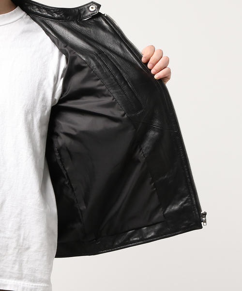 JOURNAL STANDARD（ジャーナルスタンダード）の「ラムレザーダブルライダース　#（ライダースジャケット・メンズ・ブラック・SMALL/MEDIUM/LARGE）」の17枚目の写真