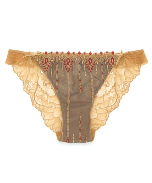 ANNEBRA(アンブラ)の「「ANNEBRA/アンブラ」 Chandelier バックレースノーマルショーツ(ショーツ)」|ブラウン系その他