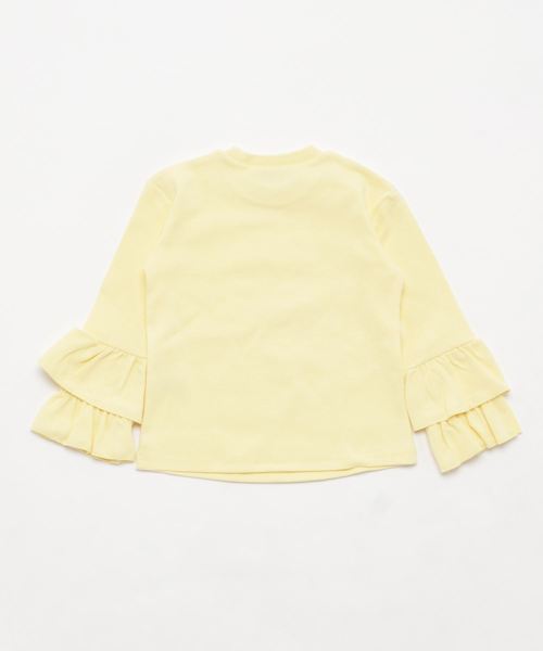 Catherine Cottage（キャサリンコテージ）の「プレミアムリブ　ダブルフリルスリーブカットソー（Tシャツ/カットソー・キッズ・イエロー系その他5・110/130/120/140）」の2枚目の写真
