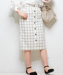 natural couture | ウインドペンチェックスカート(スカート)