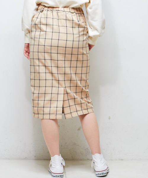 natural couture(ナチュラルクチュール)の「ウインドペンチェックスカート(スカート・レディース・ホワイト/グレー/ベージュ・FREE)」の17枚目の写真