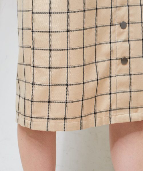 natural couture(ナチュラルクチュール)の「ウインドペンチェックスカート(スカート・レディース・ホワイト/グレー/ベージュ・FREE)」の21枚目の写真