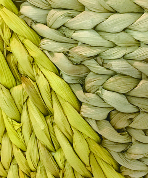 STUDIOUS（ステュディオス）の「【LAUGOA】 メイズxアクリルハンドルかごバッグ Haizao 0182-30009（かごバッグ・レディース・ホワイト/ブラック/イエロー・FREE）」の5枚目の写真