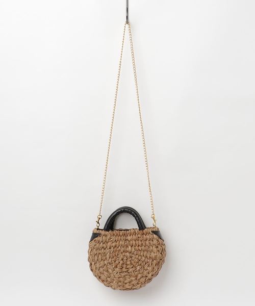 RIVE DROITE（リヴドロワ）の「ラウンド型カゴバッグ（かごバッグ・レディース・ベージュ・FREE）」の4枚目の写真