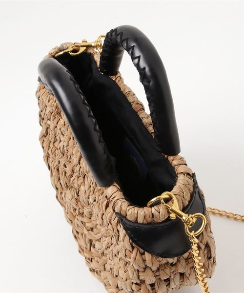 RIVE DROITE（リヴドロワ）の「ラウンド型カゴバッグ（かごバッグ・レディース・ベージュ・FREE）」の3枚目の写真