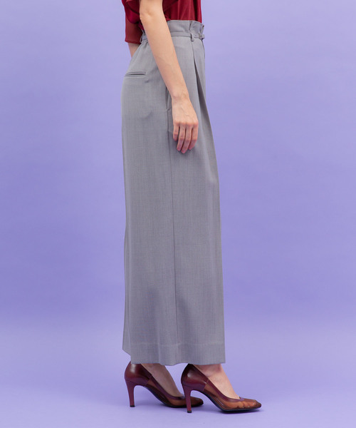 UNITED TOKYO(ユナイテッドトウキョウ)の「ワンタックワイドパンツ(その他パンツ・レディース・アイボリー/パープル/ネイビー/グレー・1/2)」の17枚目の写真